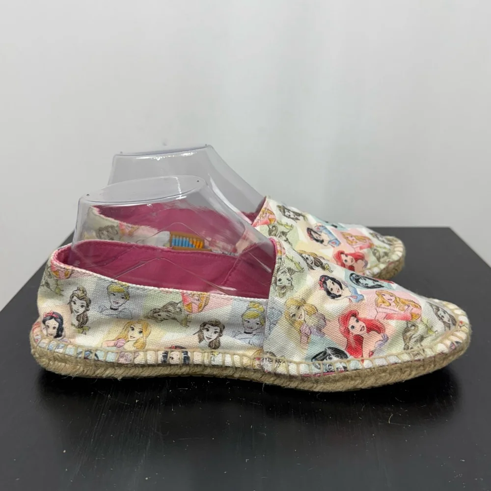 Disney Ubuntu Princess Espadrille Limited Edition Slip On Shoes Women 8 Canvas